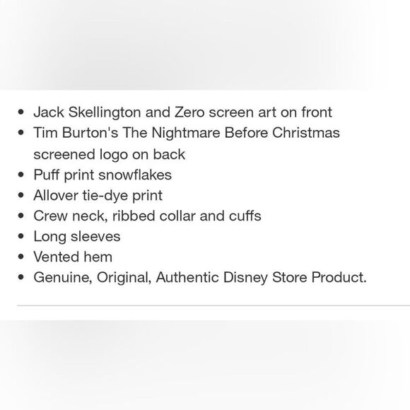 Men's The Nightmare Before Christmas Crew Neck Pullover Sweatshirt,  Size XS - Picture 10 of 10